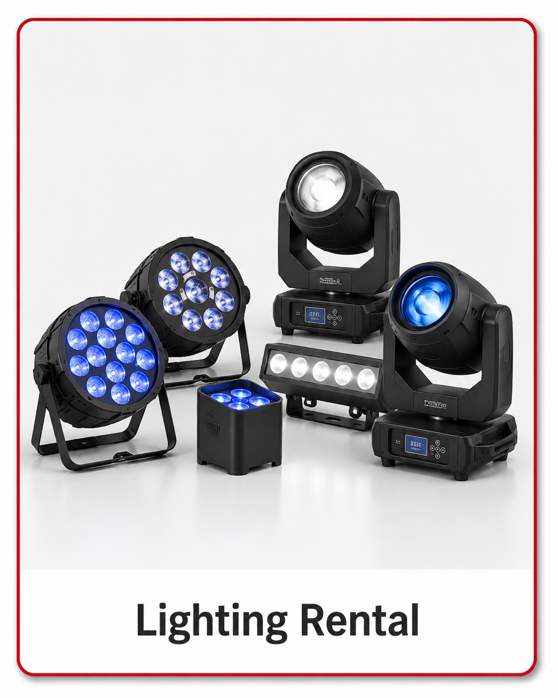 Lighting Rental Orlando Event lighting rental in Orlando with LED fixtures and moving lights